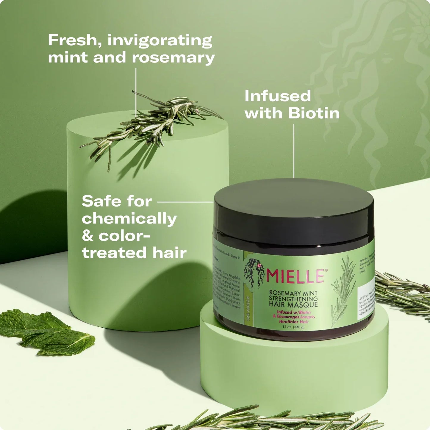 Rosemary Mint Strengthening Hair Masque